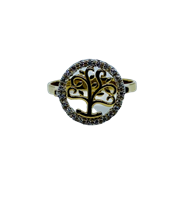 Anneau Femme Albero Della Vita in Or jaune Zirconia AN.OGB.3.4